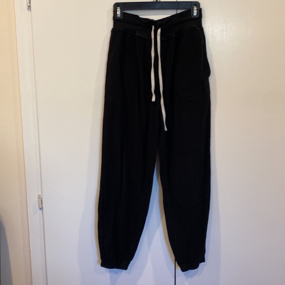 Free People Black Fleece Sweatpants